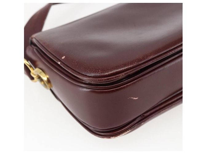 Céline Borsa a Spalla in Pelle Rossa e Oro Auth fm5174 Rosso D'oro - vista 13