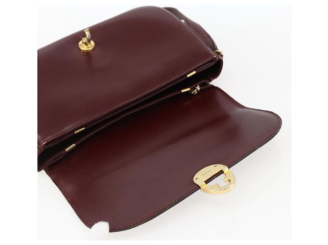 Céline Borsa a Spalla in Pelle Rossa e Oro Auth fm5174 Rosso D'oro - vista 15