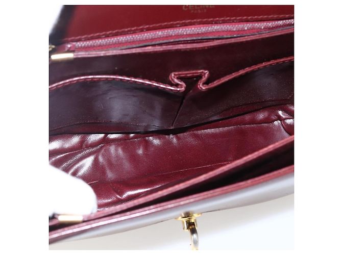 Céline Borsa a Spalla in Pelle Rossa e Oro Auth fm5174 Rosso D'oro - vista 17