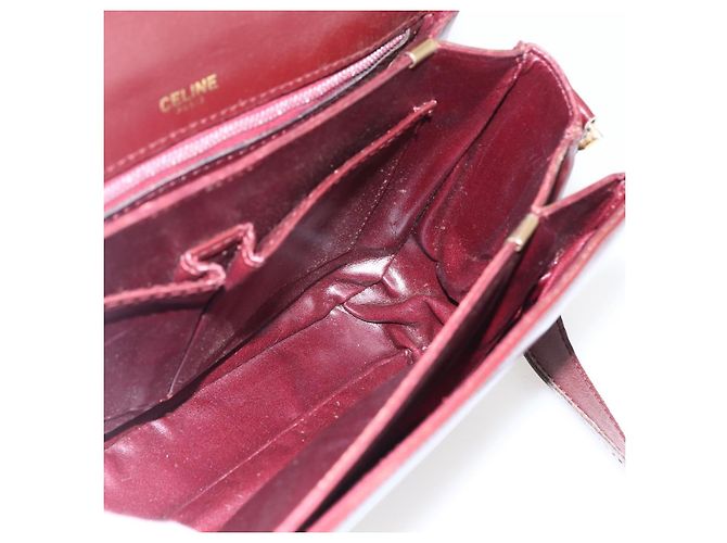 Céline Borsa a Spalla in Pelle Rossa e Oro Auth fm5174 Rosso D'oro - vista 18