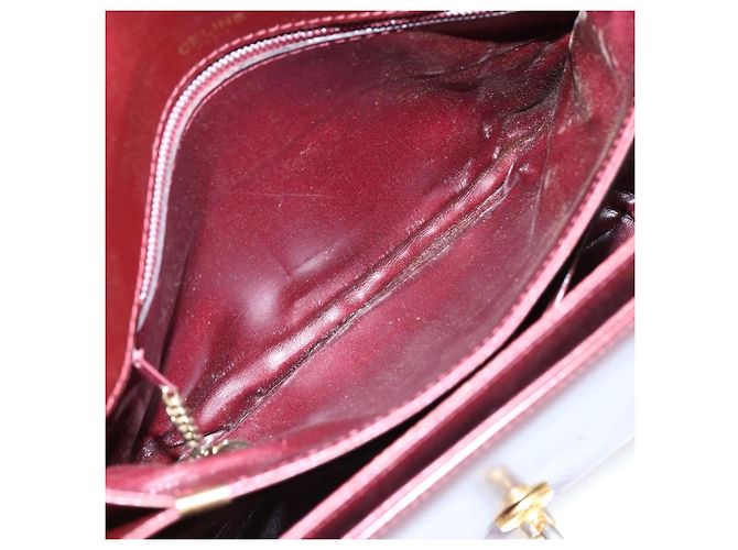 Céline Borsa a Spalla in Pelle Rossa e Oro Auth fm5174 Rosso D'oro - vista 20