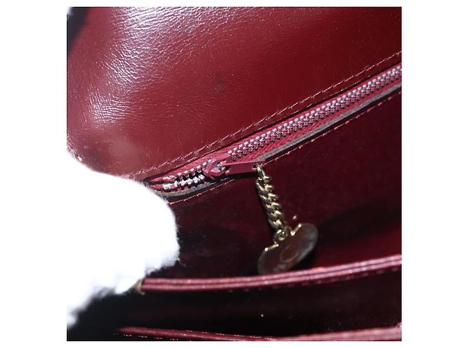 Céline Borsa a Spalla in Pelle Rossa e Oro Auth fm5174 Rosso D'oro - vista 21