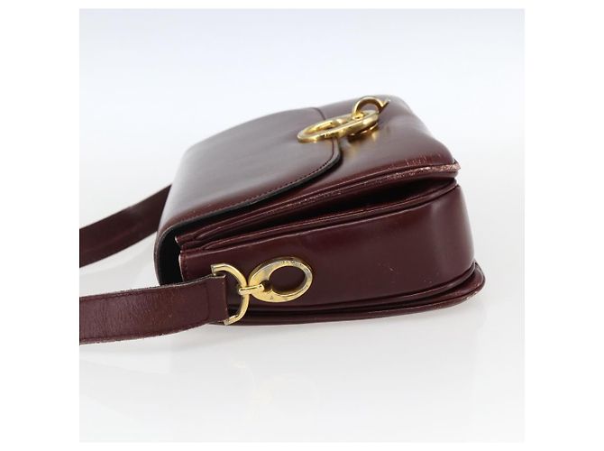 Céline Borsa a Spalla in Pelle Rossa e Oro Auth fm5174 Rosso D'oro - vista 4