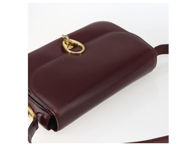 Céline Borsa a Spalla in Pelle Rossa e Oro Auth fm5174 Rosso D'oro - vista 6