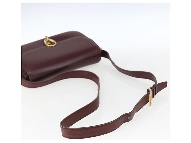 Céline Borsa a Spalla in Pelle Rossa e Oro Auth fm5174 Rosso D'oro - vista 7