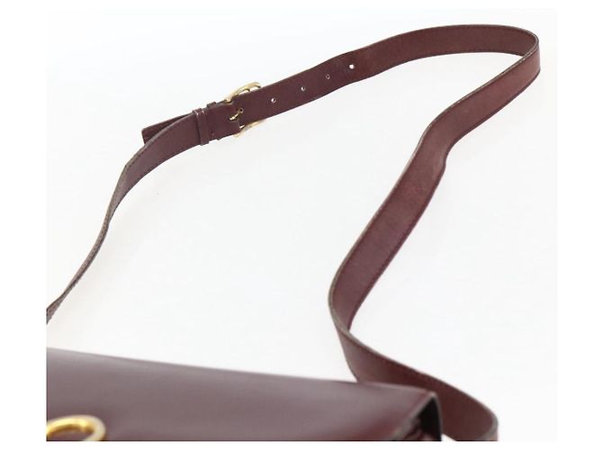 Céline Borsa a Spalla in Pelle Rossa e Oro Auth fm5174 Rosso D'oro - vista 8
