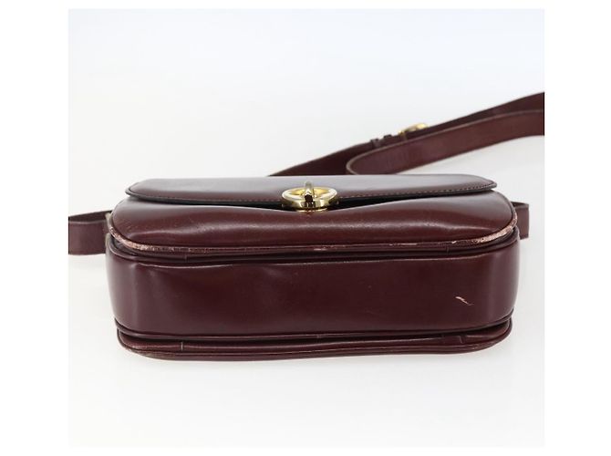 Céline Borsa a Spalla in Pelle Rossa e Oro Auth fm5174 Rosso D'oro - vista 9