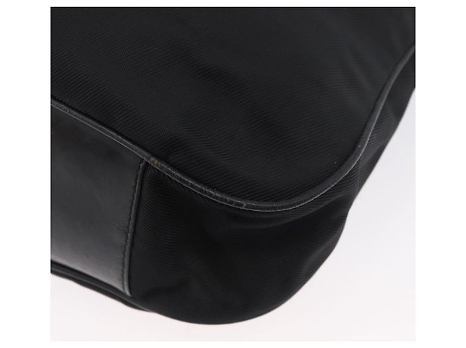 Borsa a mano in nylon Gucci Bamboo 2 vie nera argento 001 1998 1577 Auth ep13375 Nero - vista 16