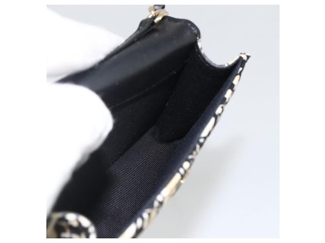 CHANEL Mini Matelassé 12 Sac à Épaule Chaîne Satin Beige Or CC Auth LNZ407M Doré - vue 18