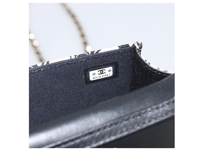 CHANEL Mini Matelassé 12 Sac à Épaule Chaîne Satin Beige Or CC Auth LNZ407M Doré - vue 20