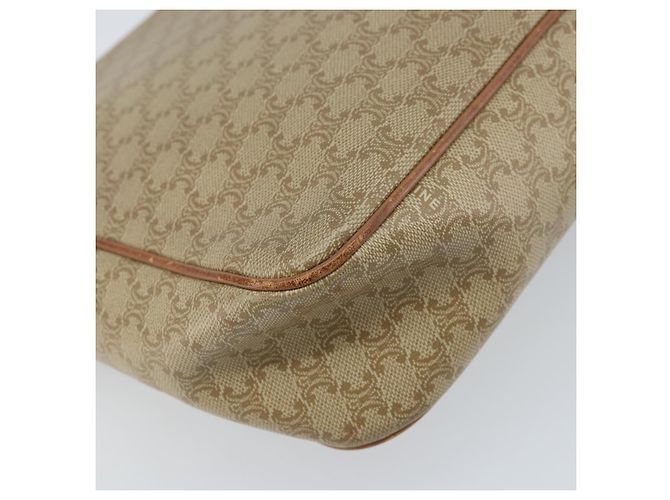 Céline Borsa a Spalla in Tela Macadam CELINE PVC Beige Oro Auth ARZ209 D'oro - vista 13