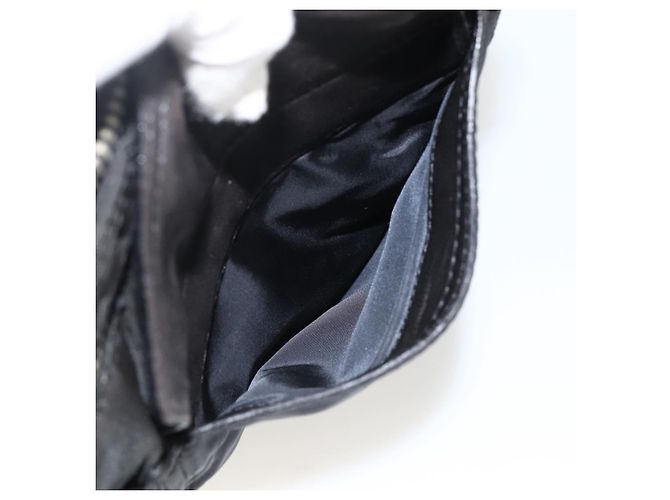 Borsa a Spalla PRADA in Nylon Pelle Nera Argento Autentica 172902 Nero - vista 23