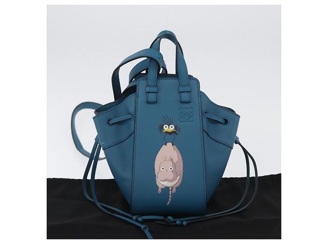 Hammock LOEWE - Amaca Ghibli Spirited Away Attira Topo e Cattura Mosche Auth 167037SM Blu chiaro - vista 12