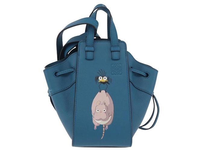 Hammock LOEWE - Amaca Ghibli Spirited Away Attira Topo e Cattura Mosche Auth 167037SM Blu chiaro - vista 13