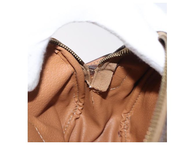 Céline Borsa a mano in tela Macadam CELINE in pelle PVC 2 in 1 marrone oro Auth ki6521 D'oro - vista 20