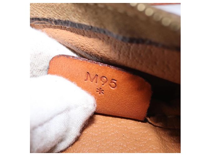 Céline Borsa a mano in tela Macadam CELINE in pelle PVC 2 in 1 marrone oro Auth ki6521 D'oro - vista 21