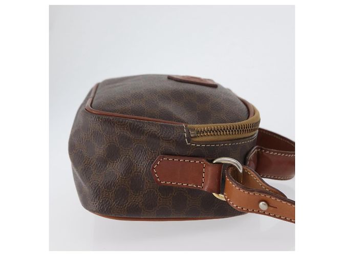 Céline Borsa a mano in tela Macadam CELINE in pelle PVC 2 in 1 marrone oro Auth ki6521 D'oro - vista 4