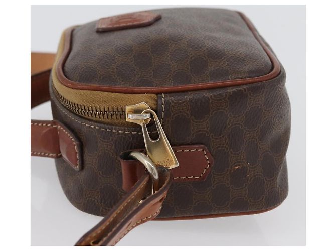 Céline Borsa a mano in tela Macadam CELINE in pelle PVC 2 in 1 marrone oro Auth ki6521 D'oro - vista 5