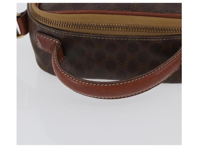 Céline Borsa a mano in tela Macadam CELINE in pelle PVC 2 in 1 marrone oro Auth ki6521 D'oro - vista 7