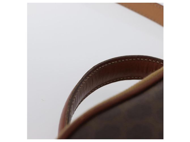 Céline Borsa a mano in tela Macadam CELINE in pelle PVC 2 in 1 marrone oro Auth ki6521 D'oro - vista 8
