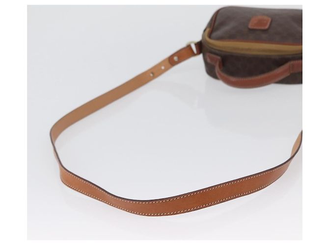 Céline Borsa a mano in tela Macadam CELINE in pelle PVC 2 in 1 marrone oro Auth ki6521 D'oro - vista 9