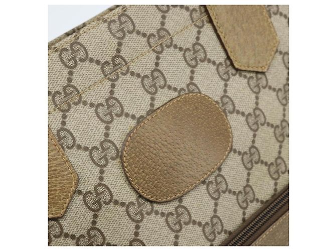 GUCCI GG Supreme Tote Bag PVC Beige Gold Auth gh1804 Golden - view 14