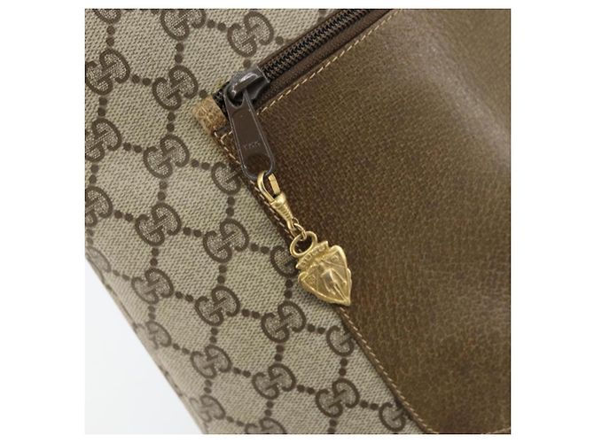 GUCCI GG Supreme Tote Bag PVC Beige Gold Auth gh1804 Golden - view 16