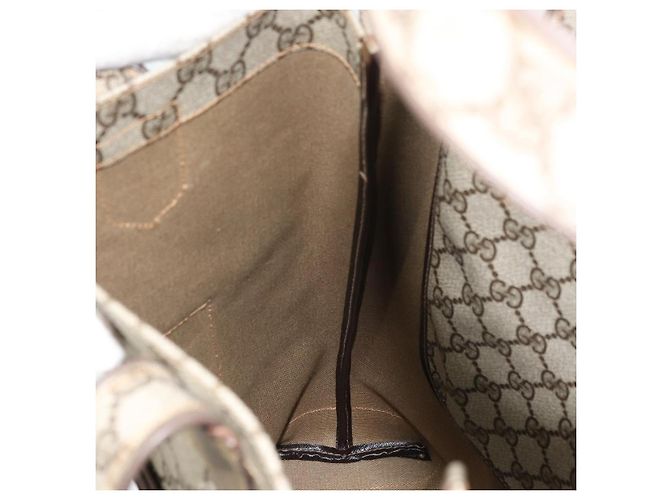 GUCCI GG Supreme Tote Bag PVC Beige Gold Auth gh1804 Golden - view 20