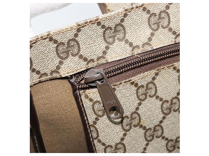 GUCCI GG Supreme Tote Bag PVC Beige Gold Auth gh1804 Golden - view 21