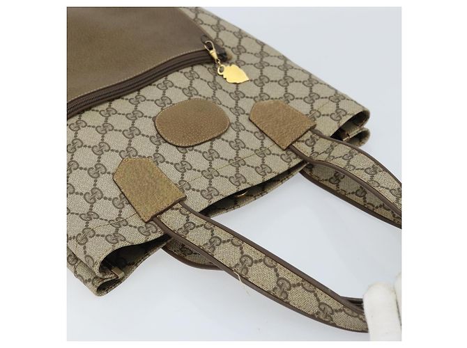 GUCCI GG Supreme Tote Bag PVC Beige Gold Auth gh1804 Golden - view 6