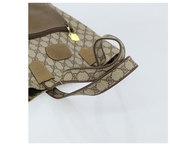 GUCCI GG Supreme Tote Bag PVC Beige Gold Auth gh1804 Golden - view 7