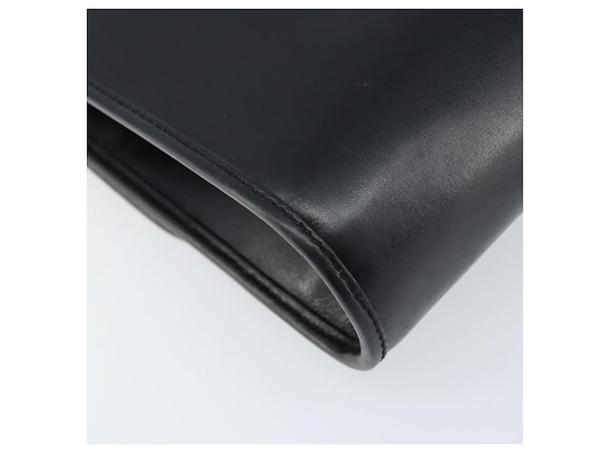Gucci Borsa a Spalla in Pelle Nera e Oro Auth ka2682 Nero D'oro - vista 13