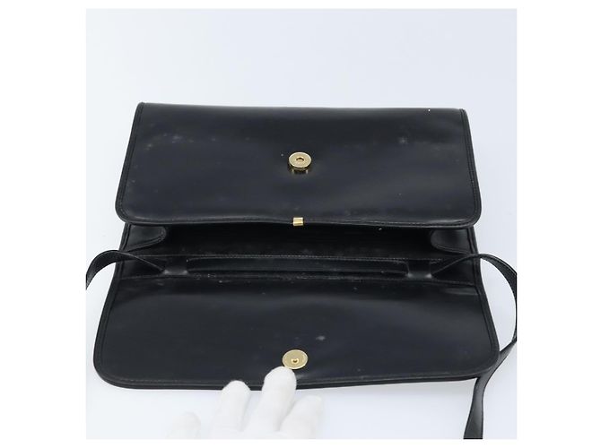 Gucci Borsa a Spalla in Pelle Nera e Oro Auth ka2682 Nero D'oro - vista 16