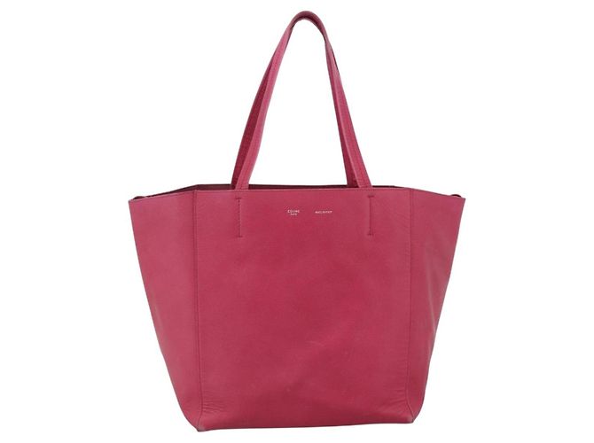 Céline Borsa tote Cabas Phantom in pelle rosa e oro Auth 172899 D'oro - vista 2