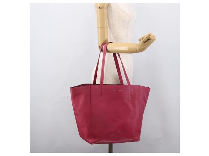 Céline Borsa tote Cabas Phantom in pelle rosa e oro Auth 172899 D'oro - vista 22