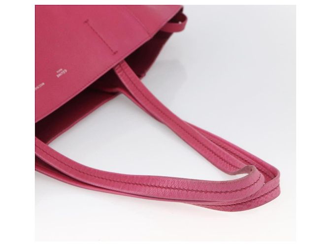 Céline Borsa tote Cabas Phantom in pelle rosa e oro Auth 172899 D'oro - vista 7