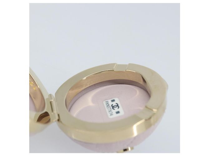 CHANEL Charm per Borsa Matelassé Pelle di Pecora Rosa Oro CC Auth 166255SM D'oro - vista 20