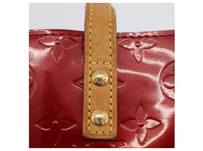 LOUIS VUITTON Borsa a Mano Monogram Vernis Reade PM Pomme D'amour M91990 Auth LNZ195 Rosso - vista 10