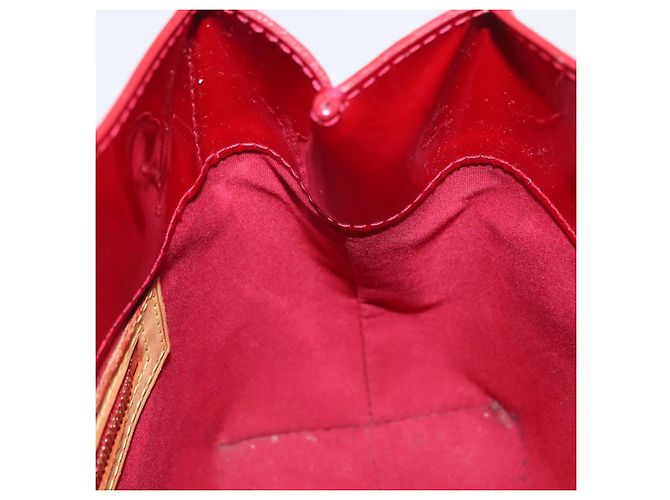 LOUIS VUITTON Borsa a Mano Monogram Vernis Reade PM Pomme D'amour M91990 Auth LNZ195 Rosso - vista 18
