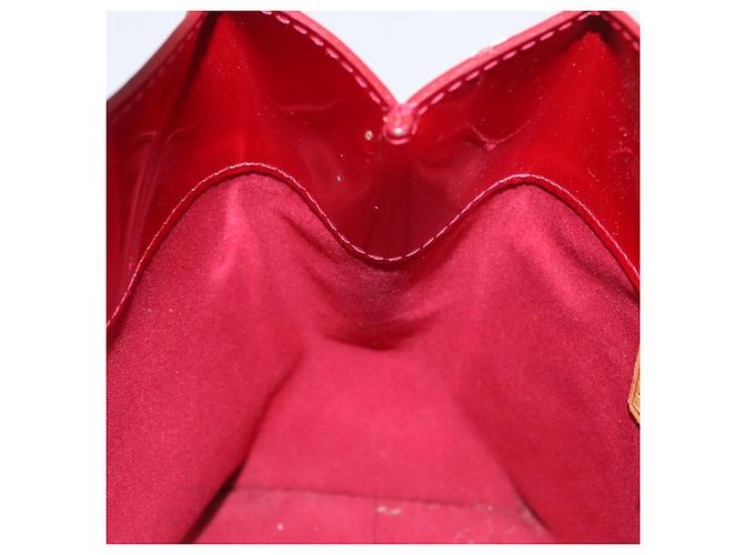LOUIS VUITTON Borsa a Mano Monogram Vernis Reade PM Pomme D'amour M91990 Auth LNZ195 Rosso - vista 19