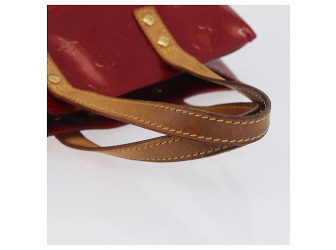 LOUIS VUITTON Borsa a Mano Monogram Vernis Reade PM Pomme D'amour M91990 Auth LNZ195 Rosso - vista 7