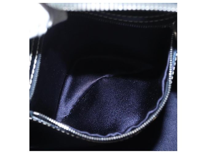FENDI Zucchino Canvas Handtasche Navy Silber Authentisch LNZ529 Marineblau - Ansicht 20