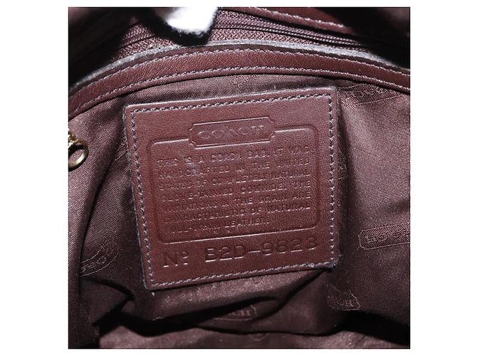 Coach Borsa a Spalla in Pelle Marrone Oro Auth 172666 D'oro - vista 16