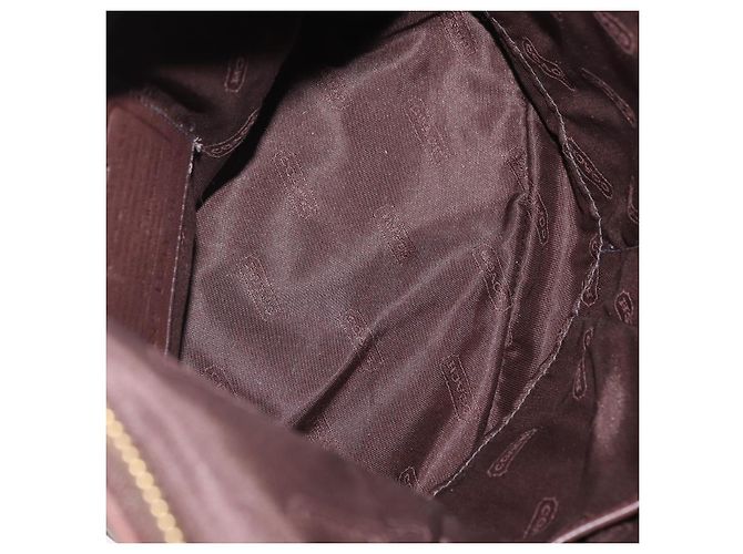Coach Borsa a Spalla in Pelle Marrone Oro Auth 172666 D'oro - vista 17