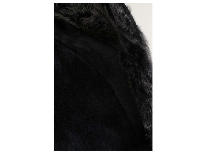 Autre Marque Abrigo de ante negro - vista 5