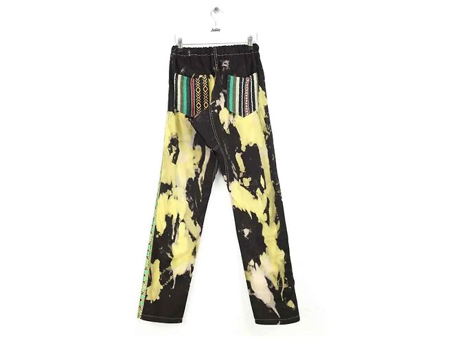 Autre Marque Pantalón recto de algodón negro - vista 2