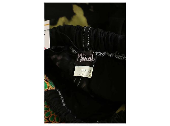 Autre Marque Pantalón recto de algodón negro - vista 3