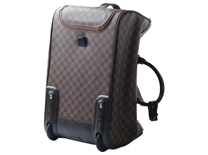 Louis Vuitton Eole 50 Damier Ébène Marrone - vista 4