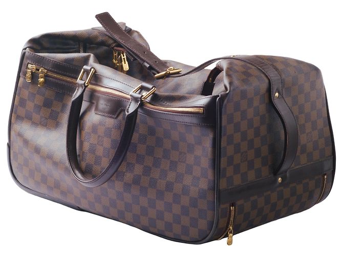 Louis Vuitton Eole 50 Damier Ébène Marrone - vista 5