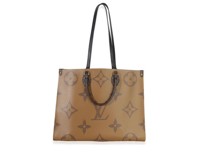 Borsa Onthego GM in tela Monogramma inverso Louis Vuitton Marrone - vista 5